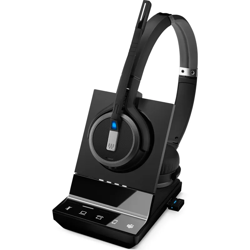 EPOS IMPACT SDW 5066T - Sistema de headset - On-Ear - DECT - Inalámbrico, Cableado - Negro - Certificado para Microsoft Teams, Optimizado para UC (1001039)
