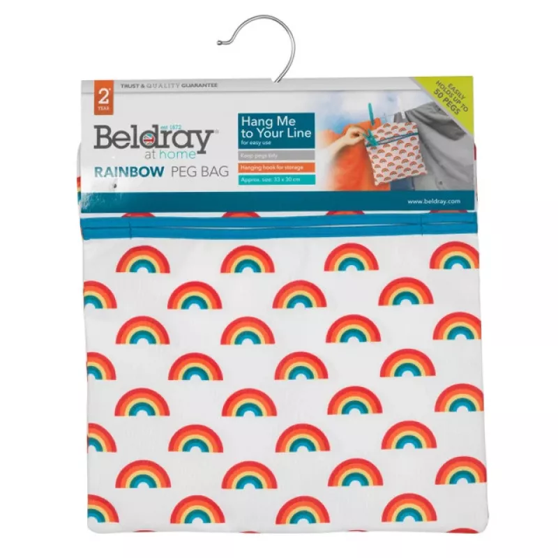 Beldray LA081544BEU7 bolsa de pinzas de tender arcoíris