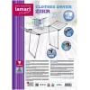 Tendedero LAMART LT8104 talla 15 M — tendedero giratorio para interior y exterior, 15 m de cuerda