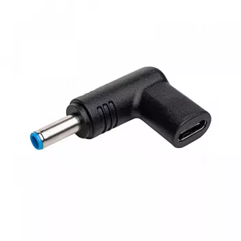 Adaptador de carga Akyga AK-ND-C09 USB-C a DC 4,5 x 3,0 mm + pin para portátiles, 18,5-20 V, 100 W, para HP