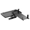Soporte de teclado bajo mesa Maclean, regulable, máx. 5 kg, negro, MC-156 B