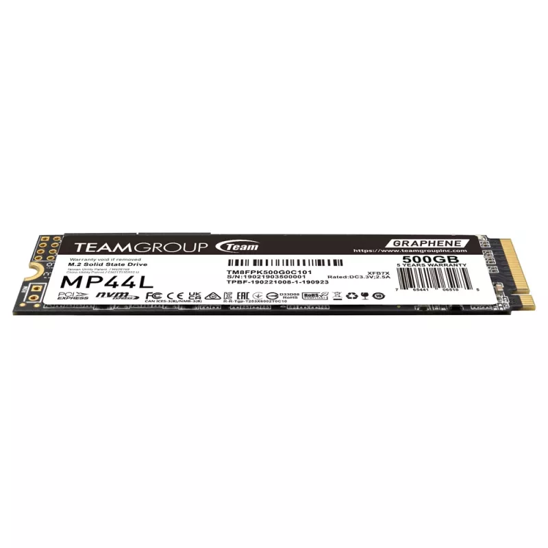 Unidad SSD Team Group 500 GB M.2 PCI Express 4.0 NVMe TM8FPK500G0C101