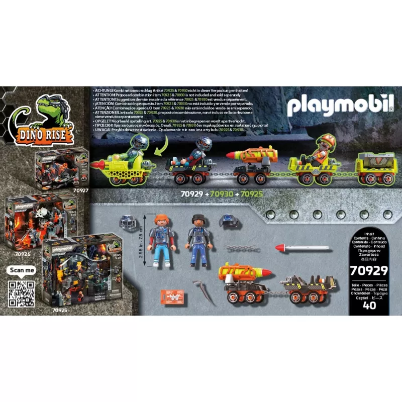 Set de juego de acción/aventura Playmobil Dinos 70929 multicolor edad 5-10