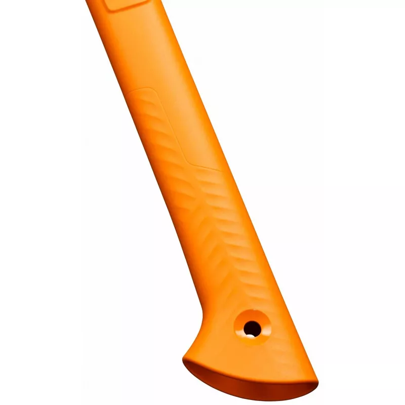 Hacha de mano Fiskars 1069101, cabeza de acero, 330 mm de longitud, naranja