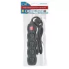 Alargador ESPERANZA ELK212K — cable de 1,5 m, 4 tomas tipo E, interior, negro