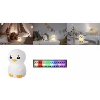 Ansmann Luz nocturna Pingüino Blanco Silicona Tecnología LED - Iones de litio (Li-Ion)
