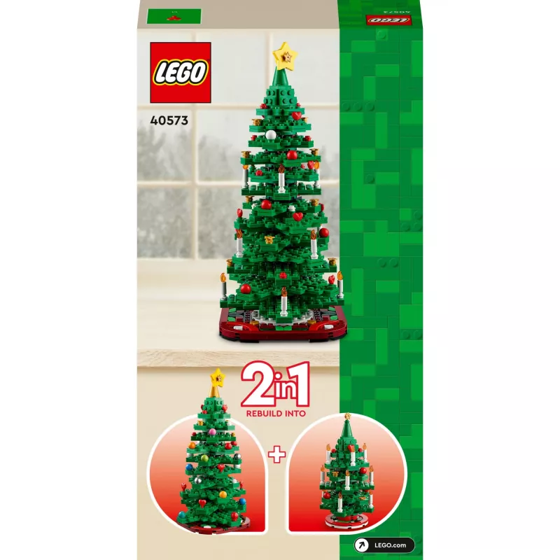LEGO Árbol de Navidad Set 40573 — modelo de exposición de temporada, mini construcción decorativa