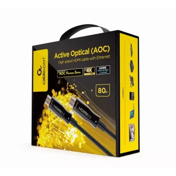Gembird CCBP-HDMI-AOC-80M-02 cable HDMI HDMI Type-A (estándar) negro