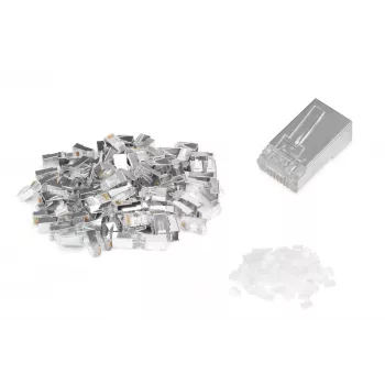 Conector modular CAT 6 Digitus para cable redondo con paso pasante 100…