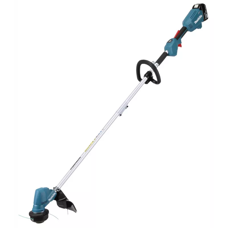 Makita DUR192LRT1, cortabordes, empuñadura de arco, 6000 rpm, negro, turquesa, 30 cm, 87,8 dB