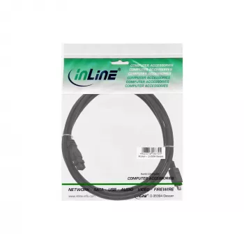 Cable FireWire 400 a 800 InLine 34901 1 m macho/macho negro
