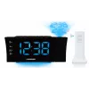 Blaupunkt CRP81USB radio despertador con proyección y carga USB, negro