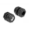 Prensaestopas DeLOCK EX M20 negro 2 uds. poliamida