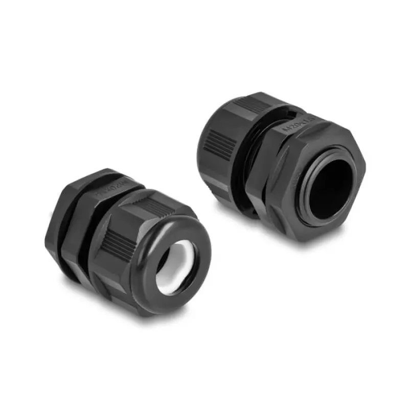 Prensaestopas DeLOCK EX M20 negro 2 uds. poliamida