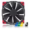 Noctua NF-A20 PWM chromax.black.swap ventilador de caja, 200 mm, 350–800 rpm, 18,1 dB, rodamiento SSO2, negro