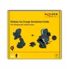 Soporte activo para coche DELOCK 66939 para teléfonos móviles — soporte con ventosa, negro/gris, compatible con carga inalámbrica