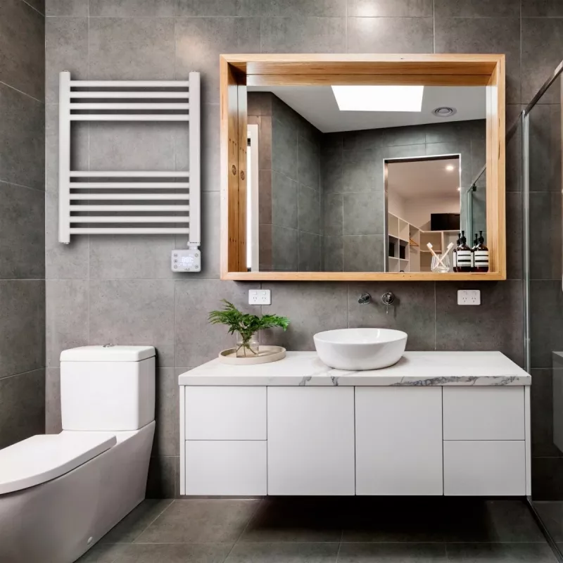 Radiador eléctrico de baño LED | AD 7823 | radiador | 400 W | blanco | IP24