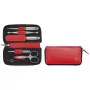 Set de manicura ZWILLING Twinox Viaje 5 piezas con estuche de piel rojo