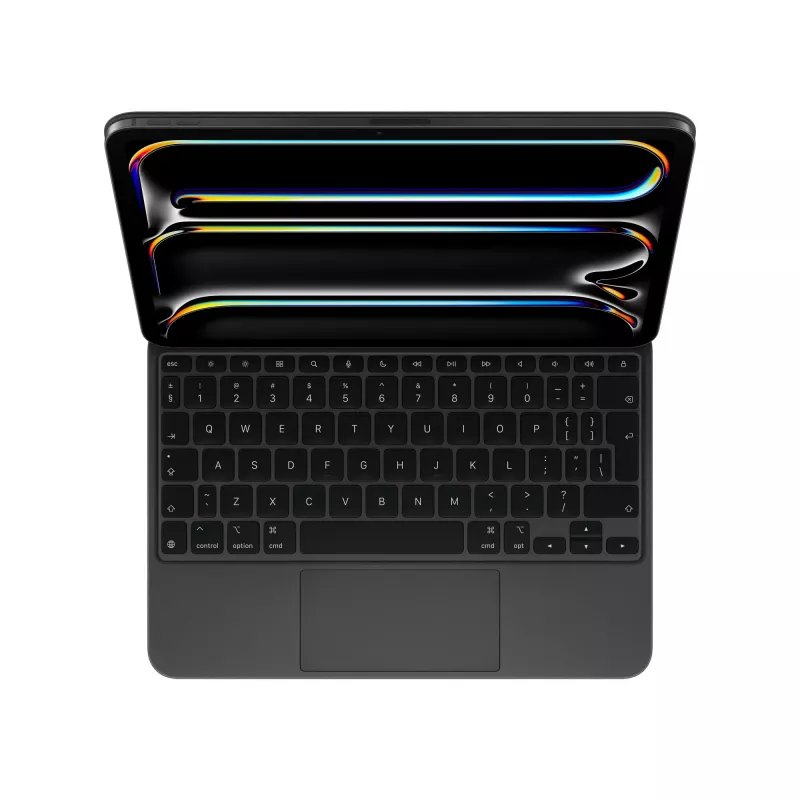 Teclado Apple Magic QWERTY Inglés Negro Inalámbrico Trackpad