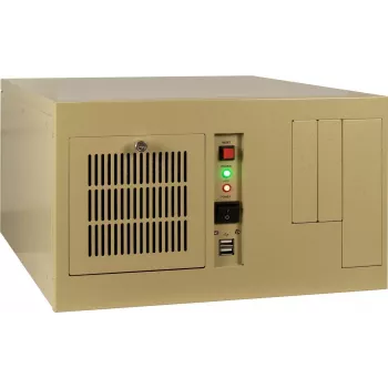 Caja mini servidor INTER-TECH IPC S38 con 2 conectores USB 2.0 y 1 ventilador de 120 mm