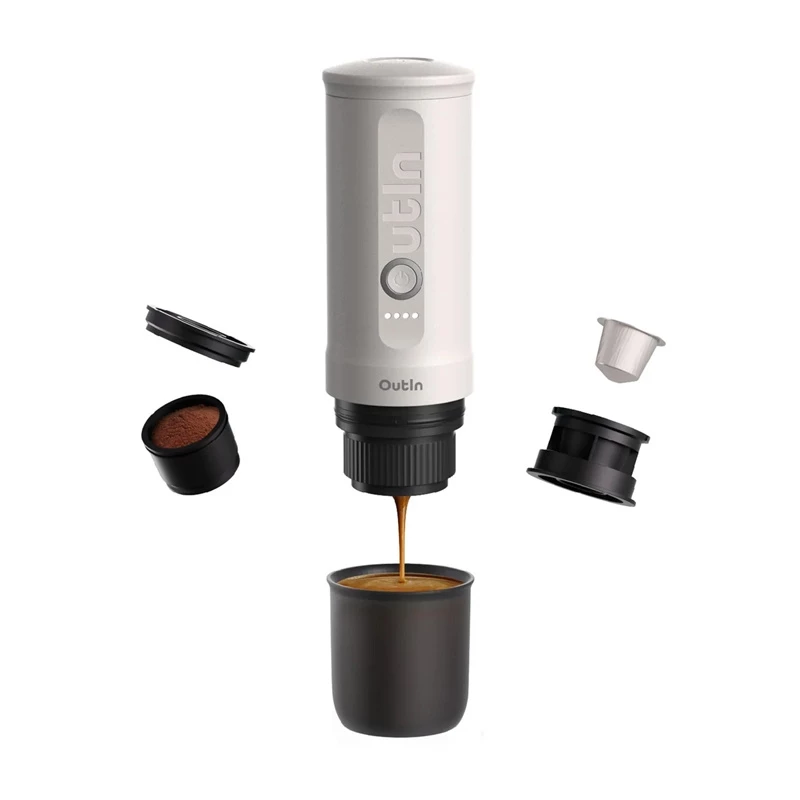 Cafetera Outin 670g Nano blanca