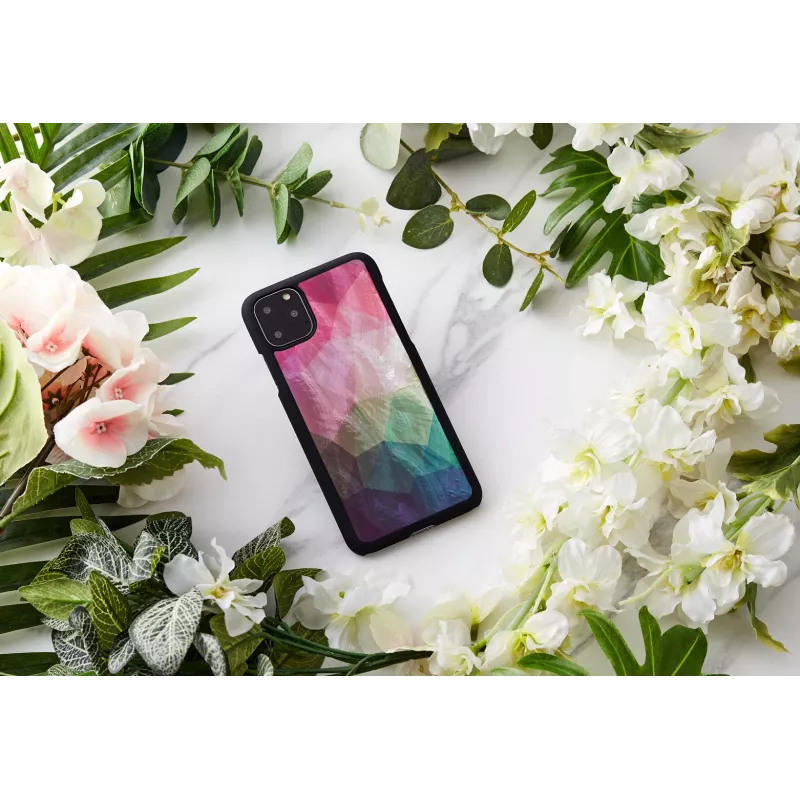 Funda protectora iKins para iPhone 11 Pro Max – Water Flower Negro