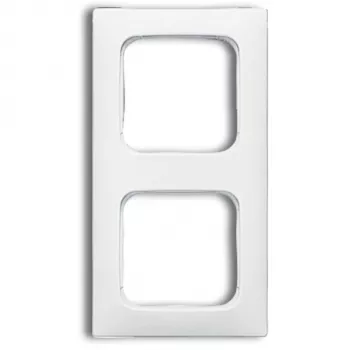 Placa de pared/tapa de interruptor Busch-Jaeger 1725-0-1495 Blanco, sin tornillos, 81×152 mm, 11 mm de grosor
