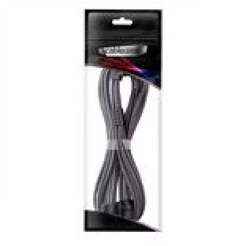 Cable CableMod C-Series Pro, variante A, 90°, de 16 pines a 2x 8 pines PCIe, carbon