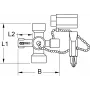 Llave para armarios eléctricos KS TOOLS 130.1010, 42 mm