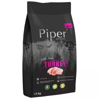 Pienso para perros Dolina Noteci Piper Junior — receta de pavo, 12 kg, proteína 30 % / grasa 17 %