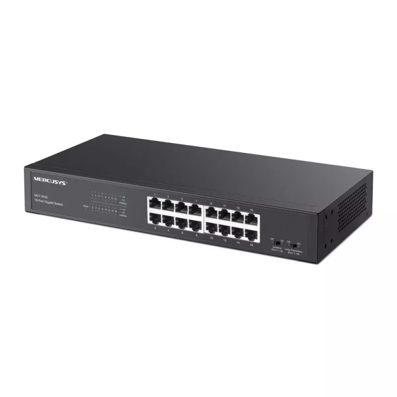 Mercusys MS116GS switch de red Gigabit Ethernet (10/100/1000) negro