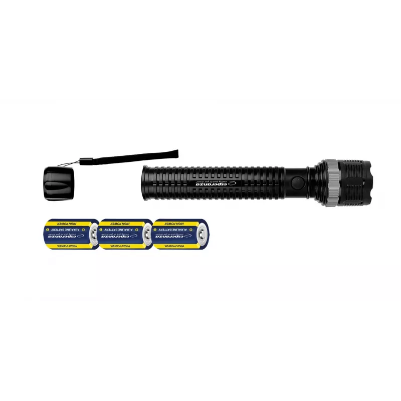 Linterna de mano Esperanza Epione XL LED 1.2W 100 lm 100 m negra, a pilas R20 (3)