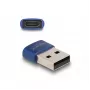 Adaptador USB 2.0 DeLOCK USB Type-A conector macho a USB Type-C conector hembra azul