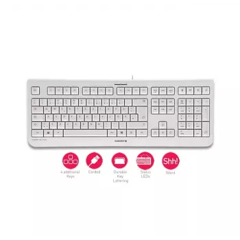 Teclado CHERRY KC 1000 Home USB distribución suiza Gris