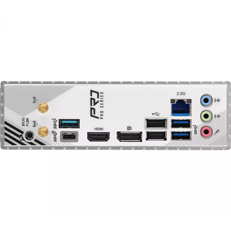 Placa base ASRock B860M Pro RS WiFi — Intel B860, LGA 1851, micro ATX, DDR5, 4 DIMM, 3x M.2, 2.5Gb LAN, Wi‑Fi, Bluetooth
