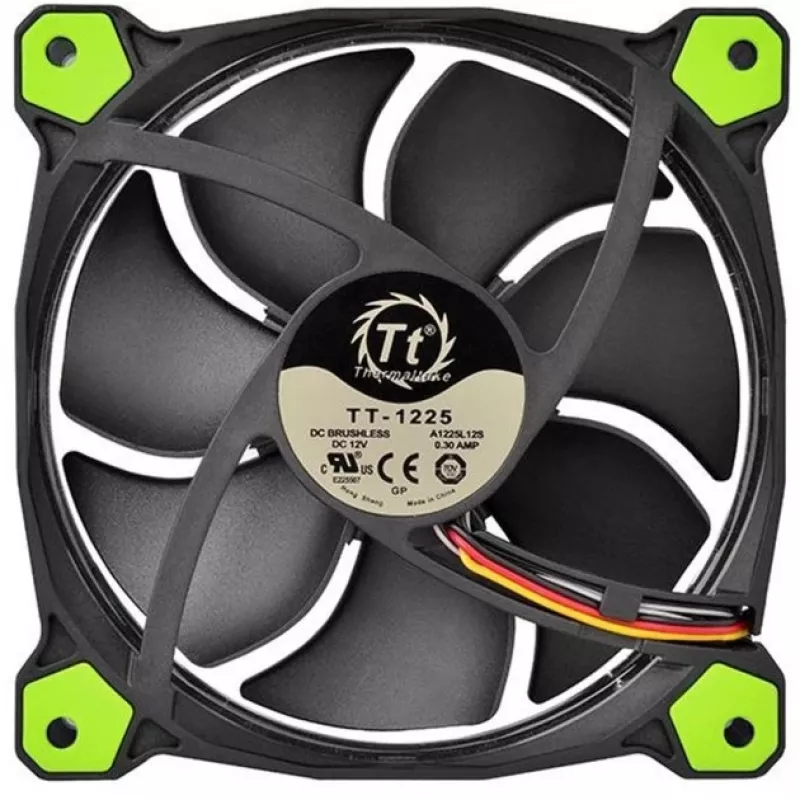 Ventilador Thermaltake Riing 14 CL-F039-PL14GR-A 14 cm Negro Verde