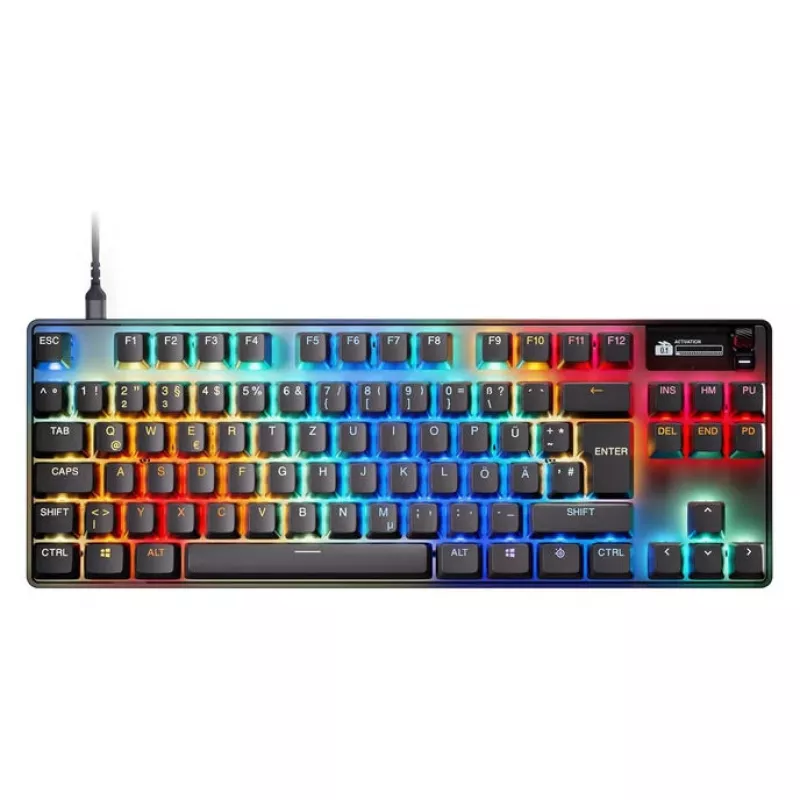 Teclado mecánico gaming STEELSERIES Apex Pro TKL Gen 3 OmniPoint — tenkeyless, actuación ajustable, diseño compacto