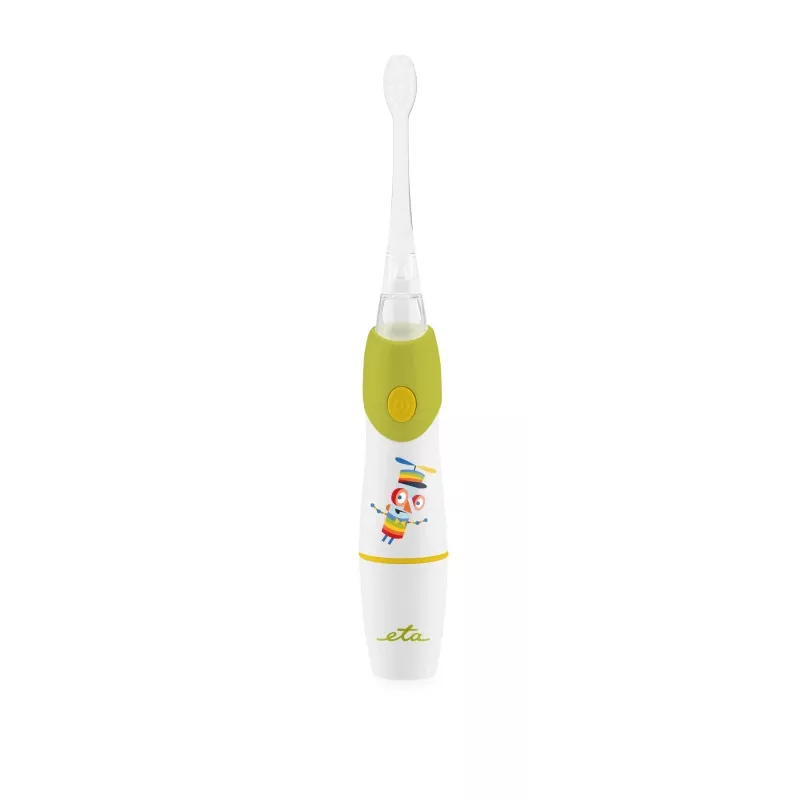 Cepillo de dientes sónico infantil ETA SONETIC a pilas verde 1 mango + 1 cabezal 160 mm