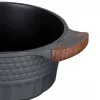 Menaje de cocina Resto Kitchenware Capella 2,6 L redondo negro madera