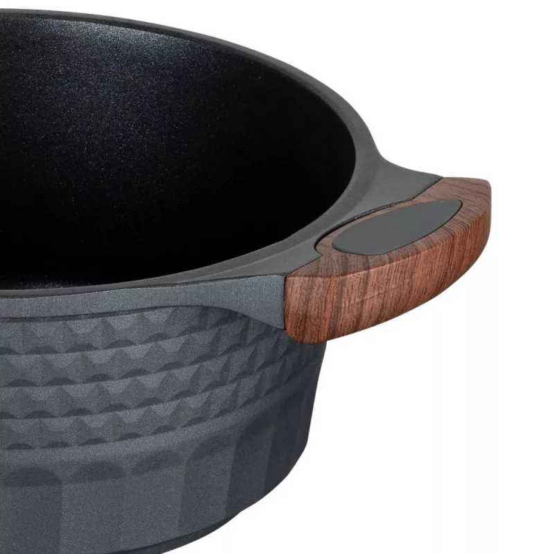 Menaje de cocina Resto Kitchenware Capella 2,6 L redondo negro madera