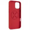 Funda trasera FIXED para Apple iPhone 16 Plus — MagFlow silicona líquida, roja