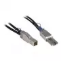 Inter-Tech - Cable SAS externo - SAS 12Gbit/s - 36 pines 4x Mini MultiLane blindado (M) a 4x Mini MultiLane SAS blindado (SFF-8088), 26 pines (M) - 1,0m - Negro (88885007)