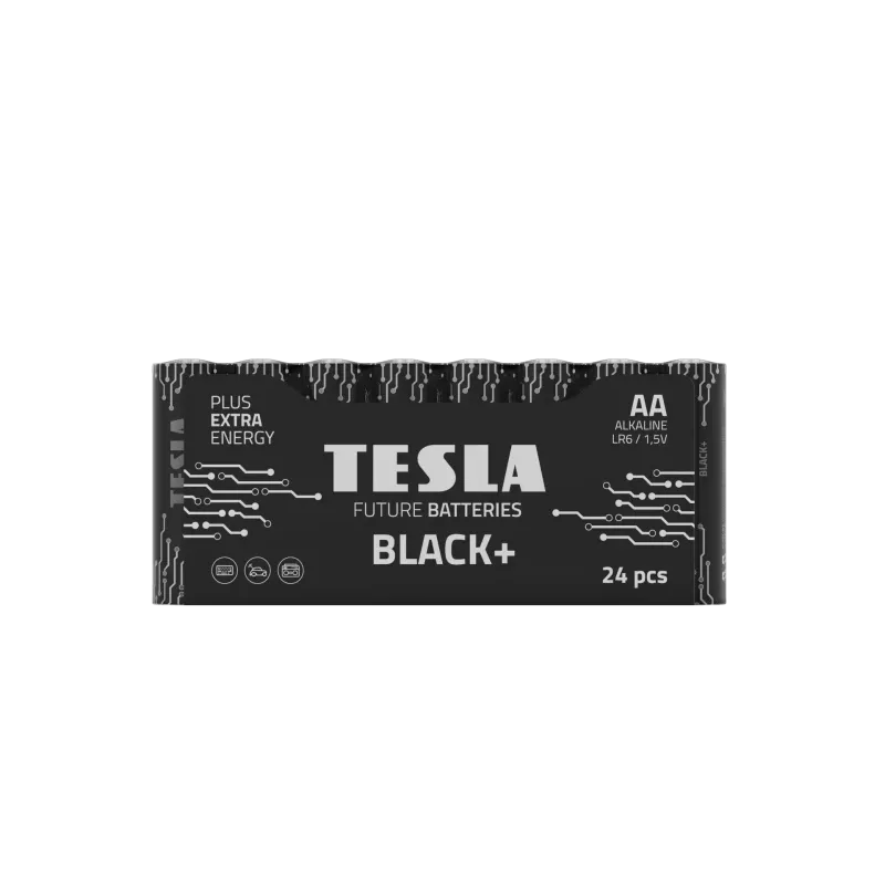 Pilas Tesla AA negro+ R06 (24 uds.)