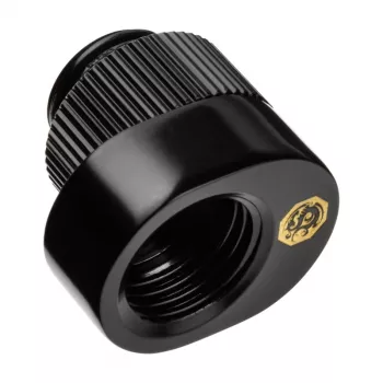 Extension Offset (pack de 2) BitsPower BPTA-PAM-GB — negro, conectores acodados para refrigeración líquida de PC
