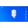 SAVIO LA-07 Fuente de alimentación GaN 65W, USB, QC4.0+, PD 3.0, Blanca