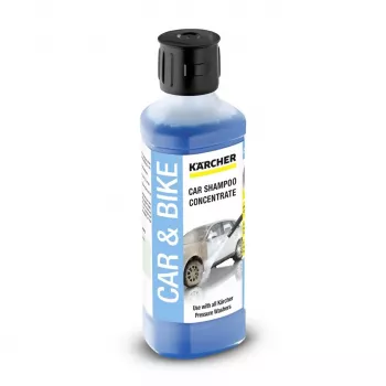 Champú de limpieza para vehículos Karcher 6.295-843.0, champú universal para coche, 500 ml para cromo, cristal, plástico