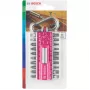 Juego de destornilladores Bosch 2607002821 — 21 piezas: Torx, Phillips, Pozidriv, Hex