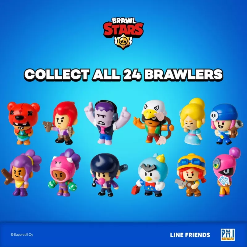 Brawl Stars S1 figuras – pack de 8 caja Deluxe VER.B