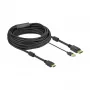 Adaptador de cable de vídeo DeLOCK 85968 10 m HDMI Type-A DisplayPort USB Type-A Negro