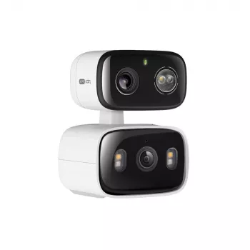 Cámara de seguridad IP TP‑LINK Tapo C246D — 3MP (2304×1296), 2,8 mm, campo de visión 107,8°, PTZ de doble objetivo, IP65, Wi‑Fi/Gigabit, microSD hasta 512 GB